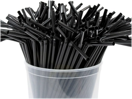 Herbruikbare rietjes Plastic rietjes5x210mm/500st