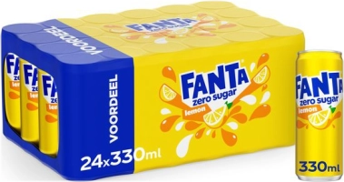 Fanta Lemon Zero Sugar 24X330ml NL